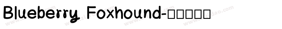 Blueberry Foxhound字体转换